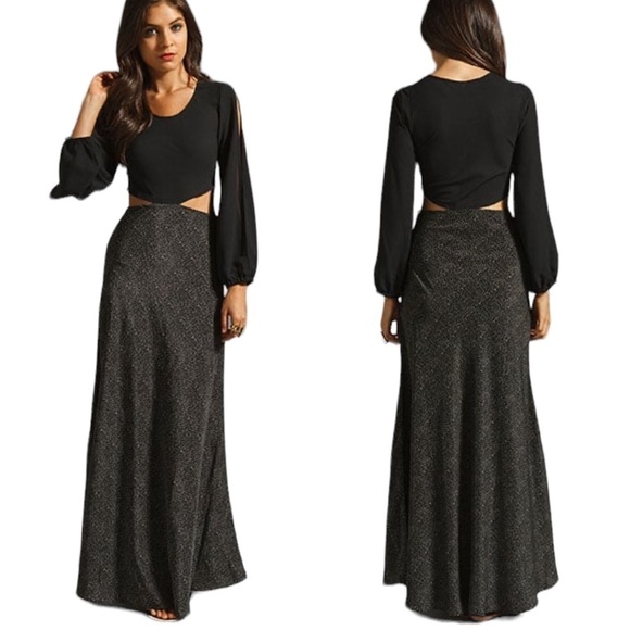 Lovers + Friends Polka Dot Cutout Maxi Dress - Picture 1 of 16